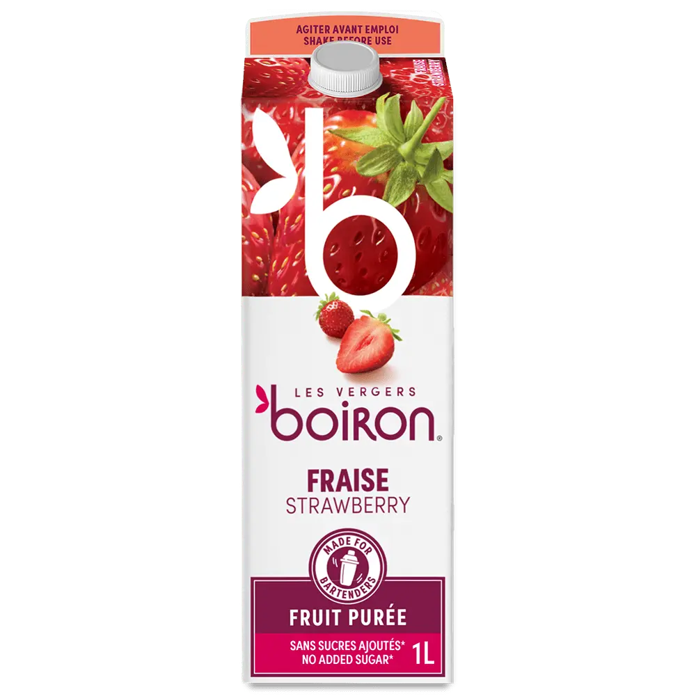 Purée de fruit fraise sucrée Boiron 1KG