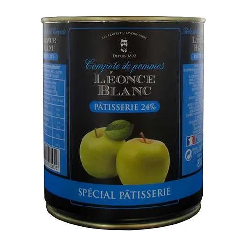 Compote de ommes en conserve 24% - Boîte 4/4 Léonce Blanc