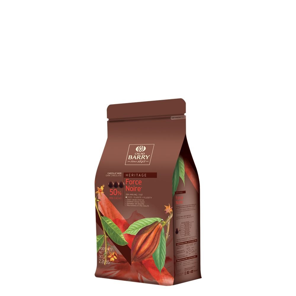 Chocolat Noir 50% "Force Noire" 1kg - Atelier Gourmandise