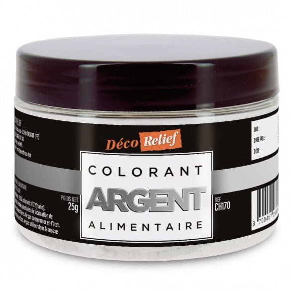 Colorant Métallisé Argent 20g - Atelier Gourmandise