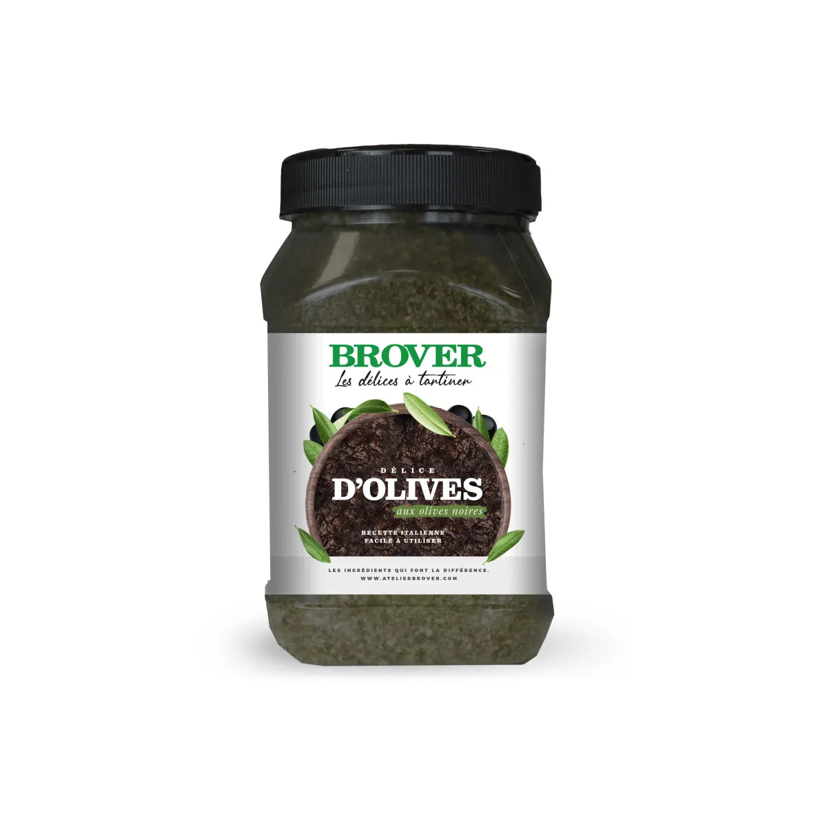 Délice d'olives noires 900g Brover - Atelier Gourmandise