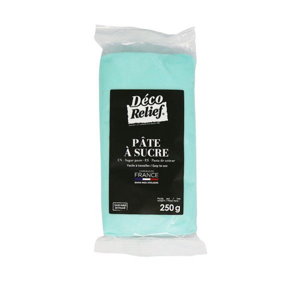 Pâte à Sucre Bleu Ciel 250g Déco Relief - Atelier Gourmandise