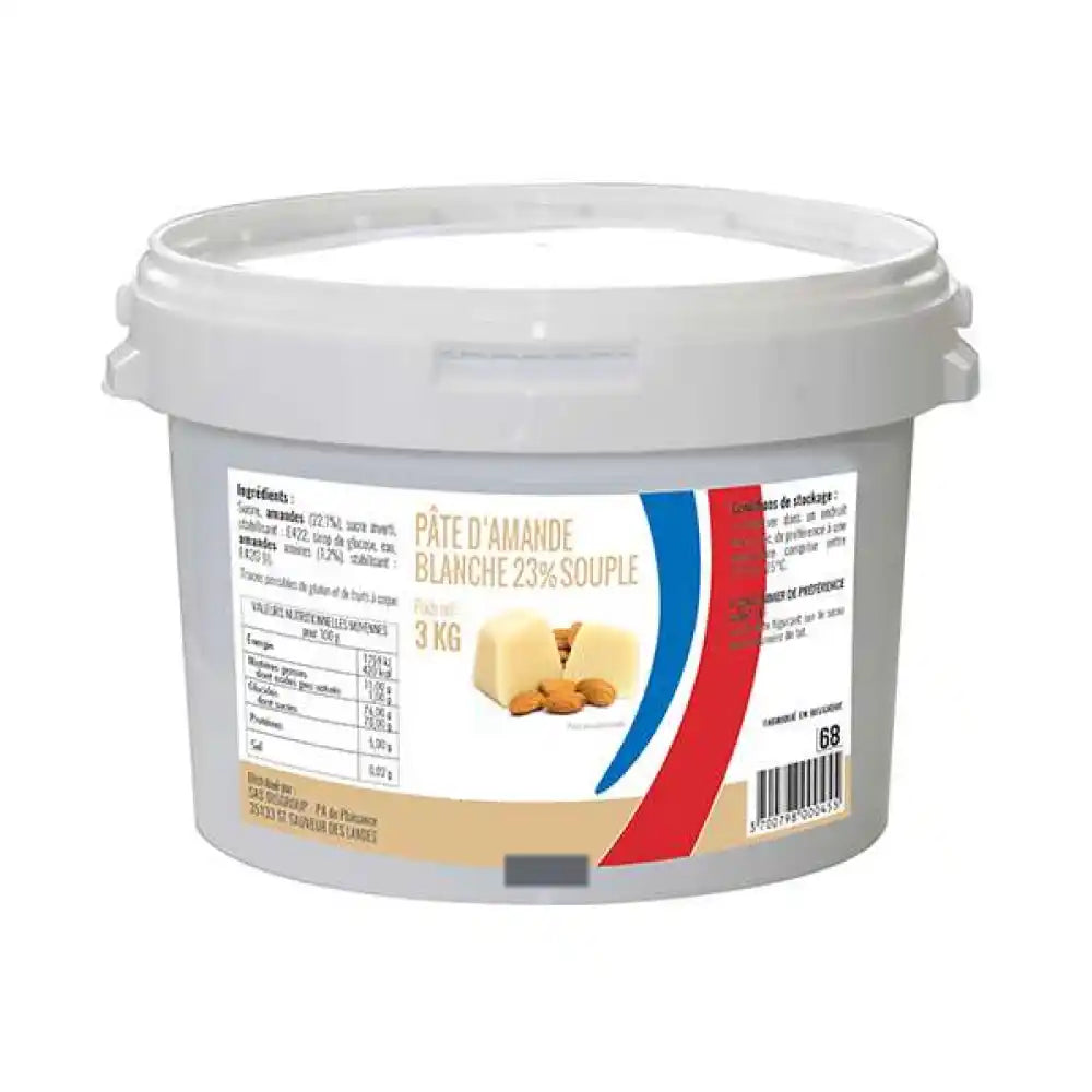 pâte d'amande blanche seau