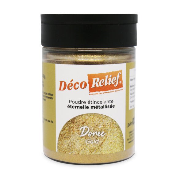 Poudre Étincelante Or 40g - Atelier Gourmandise