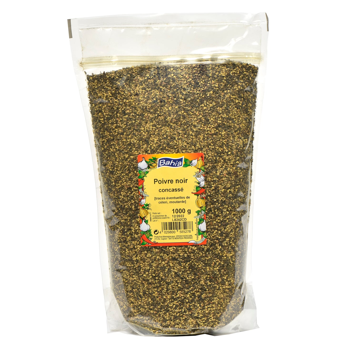 Poivre noir concassé 1kg Atelier Gourmandise