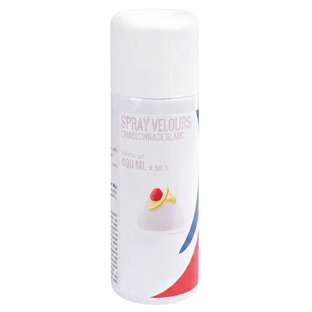 Colorant "Spray Velours" couleur Blanc - 400ml Atelier Gourmandise