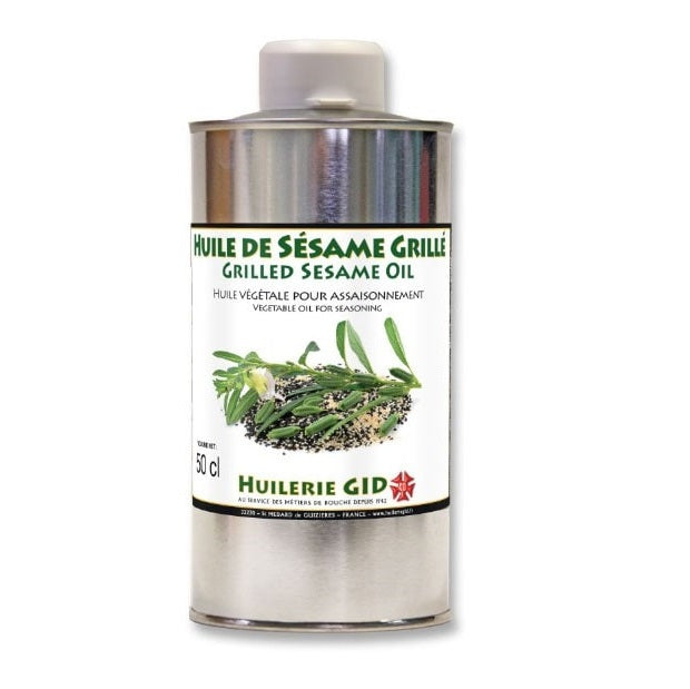 Huile de sésame vierge grillée 500ml Atelier Gourmandise