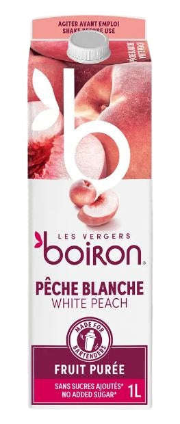 Purée de fruit pêche blanche 1L Boiron