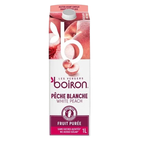 Purée de fruit pêche blanche 1L