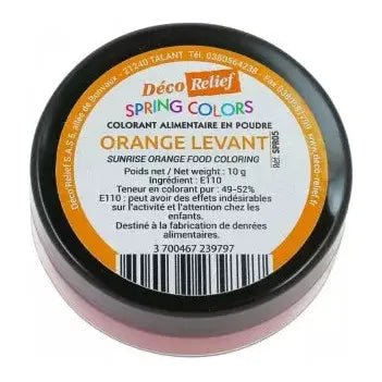 Colorant Orange Hydrosoluble Poudre 10g - Atelier Gourmandise