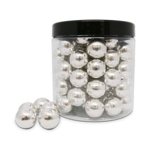 Perles XL Chocolat argent Ø2cm 300g - Atelier Gourmandise