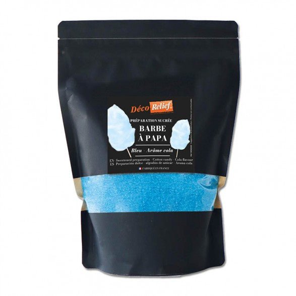 Sucre Barbe à Papa Bleu 1kg - Atelier Gourmandise