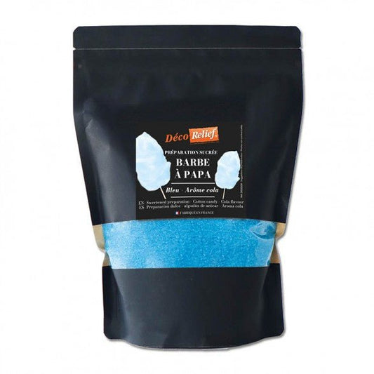Sucre Barbe à Papa Bleu 1kg - Atelier Gourmandise