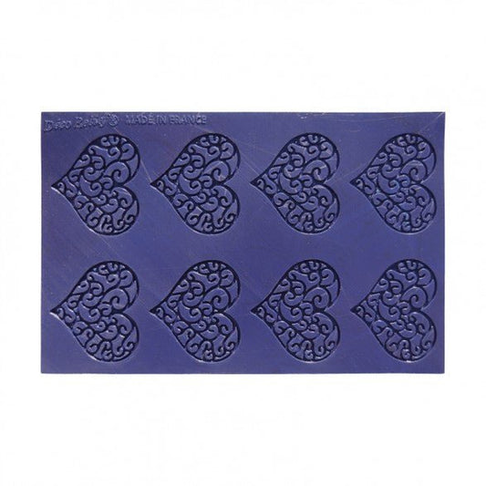 Tapis Silicone Déco Tuile Cœurs Entrelacés - Atelier Gourmandise